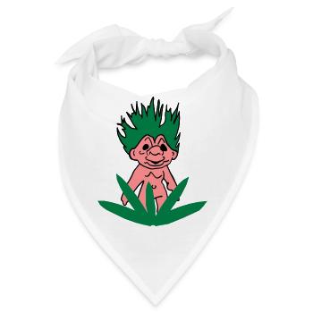 Troll Dich raus! - Bandana - Weiß - Vorne