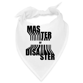Master of Disaster Schwarz - Bandana - Weiß - Vorne