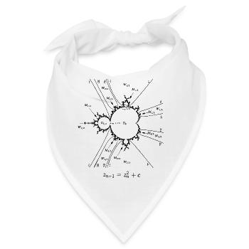 mandelbrot-menge - Bandana - Weiß - Vorne