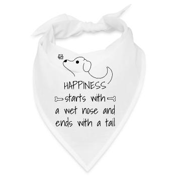 T-Shirt für Hundefreunde - Bandana - Weiß - Vorne