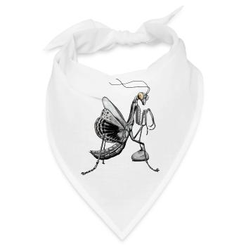 Gottesanbeterin - Bandana - Weiß - Vorne