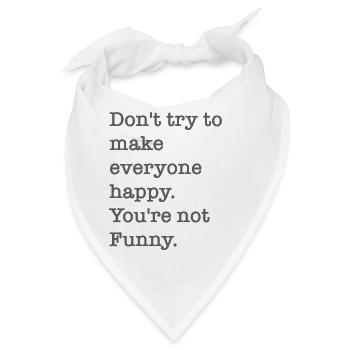 Funny - Bandana - Weiß - Vorne