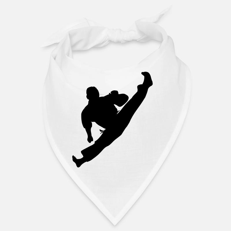 Jumpkick Geri Kick Karate oder Teakwondo Bandana