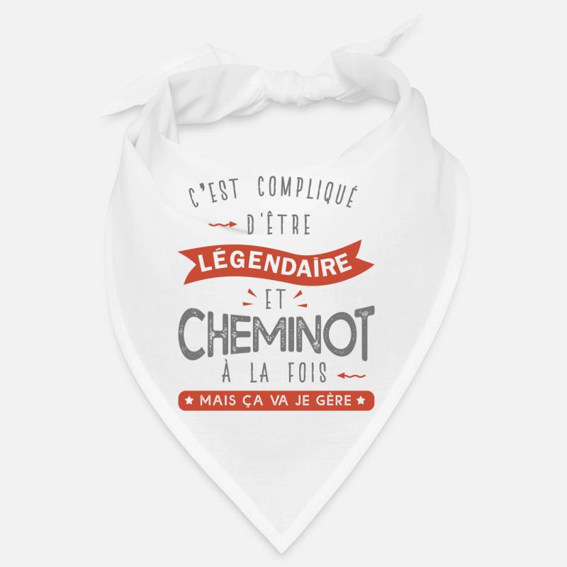 métier CHEMINOT papa, papy cheminot cadeau Bandana