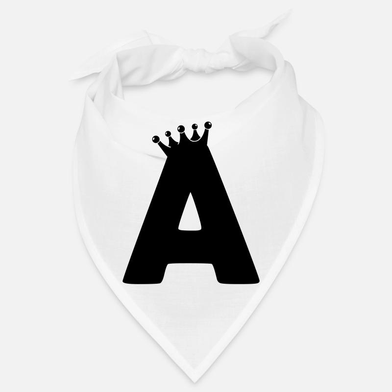 Buchstabe A Krone Bandana