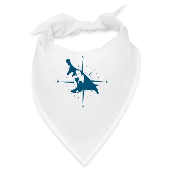 Usedom Geschenk - Bandana - Weiß - Vorne