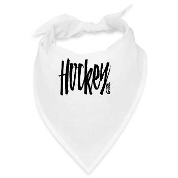 Hockey Girl tolles Geschenk für Spielerin und Fans - Bandana - Weiß - Vorne