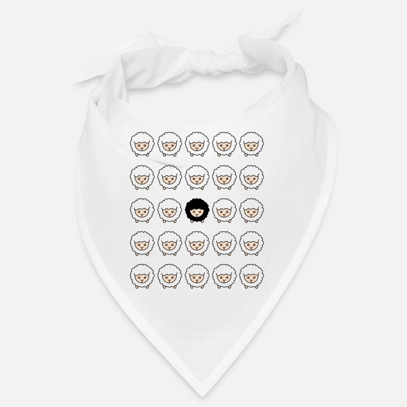 Black sheep outsider sheep gift Bandana