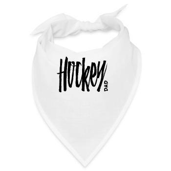 Hockey Dad tolles Geschenk - Bandana - Weiß - Vorne