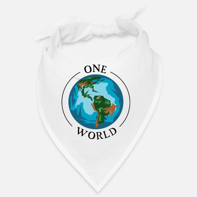 one world earth planet symbol earth world unity Bandana