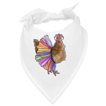 Chicken Lady - Bandana - Weiß - Vorne