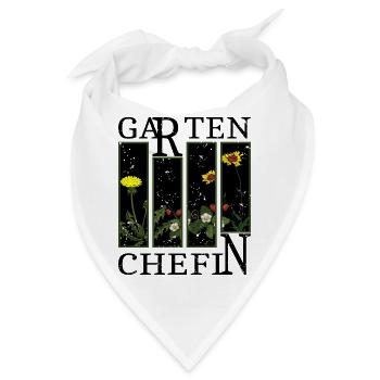 Garten Chefin - Bandana - Weiß - Vorne