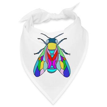 Fliege - Bandana - Weiß - Vorne