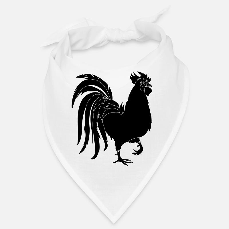 Black rooster Bandana