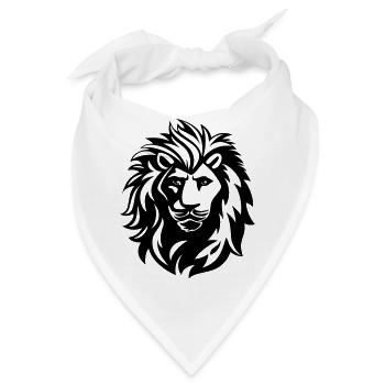 löwe - Bandana - Weiß - Vorne