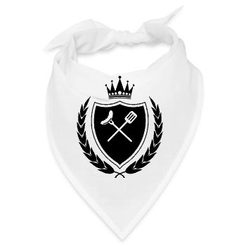 Grillbesteck Wappen - Bandana - Weiß - Vorne