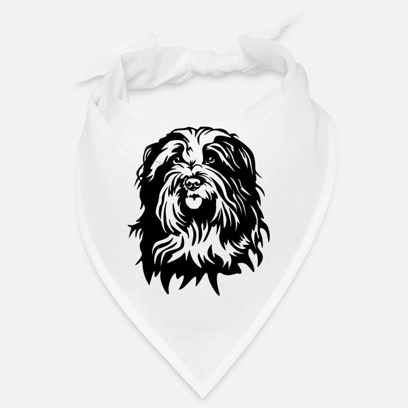 Tête de Schapendoe Bandana