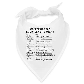 The Office - Coffee Order - im Büro - Bandana - Weiß - Vorne
