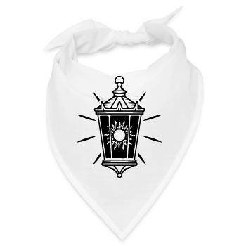 Sonnen Laterne - Bandana - Weiß - Vorne