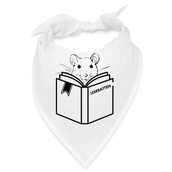 Leseratten - Bandana - Weiß - Vorne
