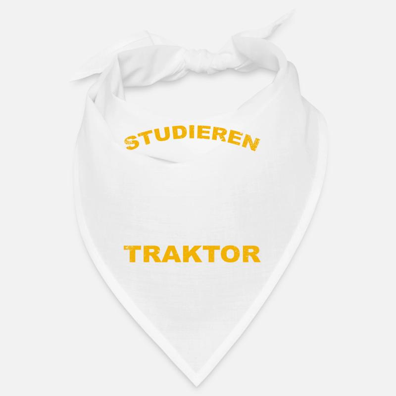 Studieren kann jeder, Traktorfahren nur die Besten - Bandana - Weiß