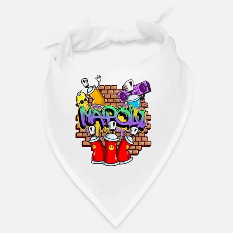 Naples Italie Graffiti Spray Spray Spray Cans Bandana