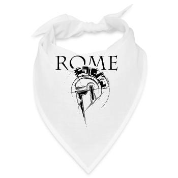 rome Gladiator Symbol Rom Römer Icon Logo Grafik - Bandana - Weiß - Vorne