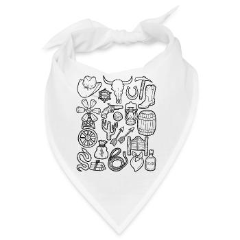 Wilder Westen - Bandana - Weiß - Vorne