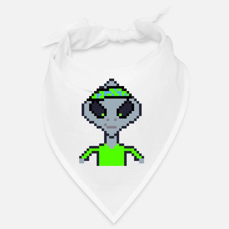 Pixel Alien « Karaté Vert » Bandana