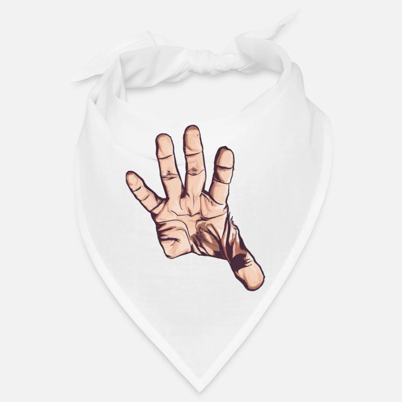 Hand grasping / stretching out, Vector Art Bandana