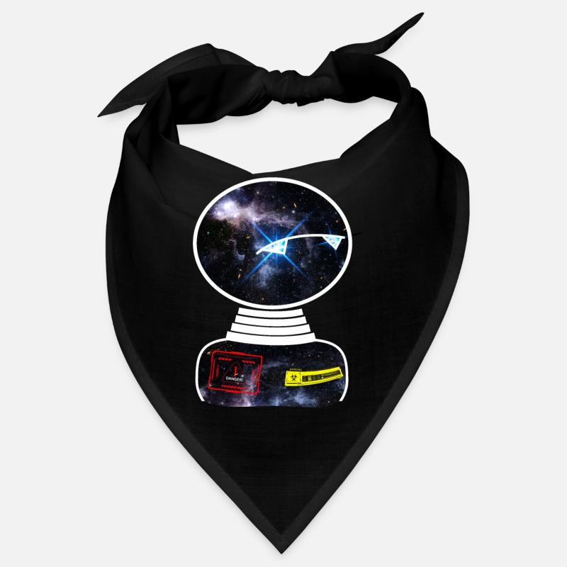 Robot Space Space observe un panneau d’avertissement Bandana