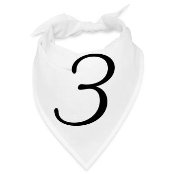 3 - Bandana - Weiß - Vorne