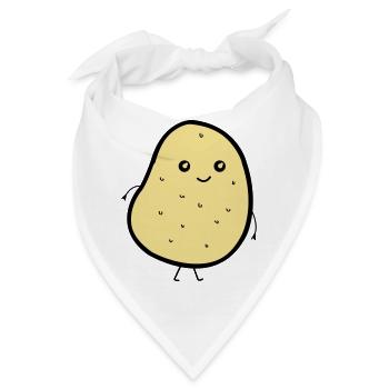 cute potatoe - Bandana - Weiß - Vorne