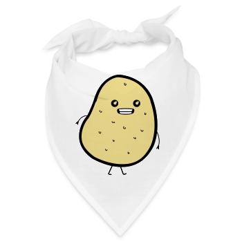 Funny Potatoe - Bandana - Weiß - Vorne