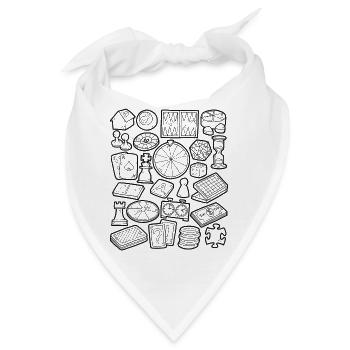 Brettspiele und Gesellschaftsspiele - Bandana - Weiß - Vorne