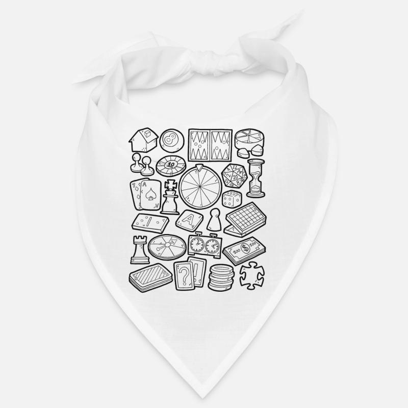 Brettspiele und Gesellschaftsspiele - Bandana - Weiß