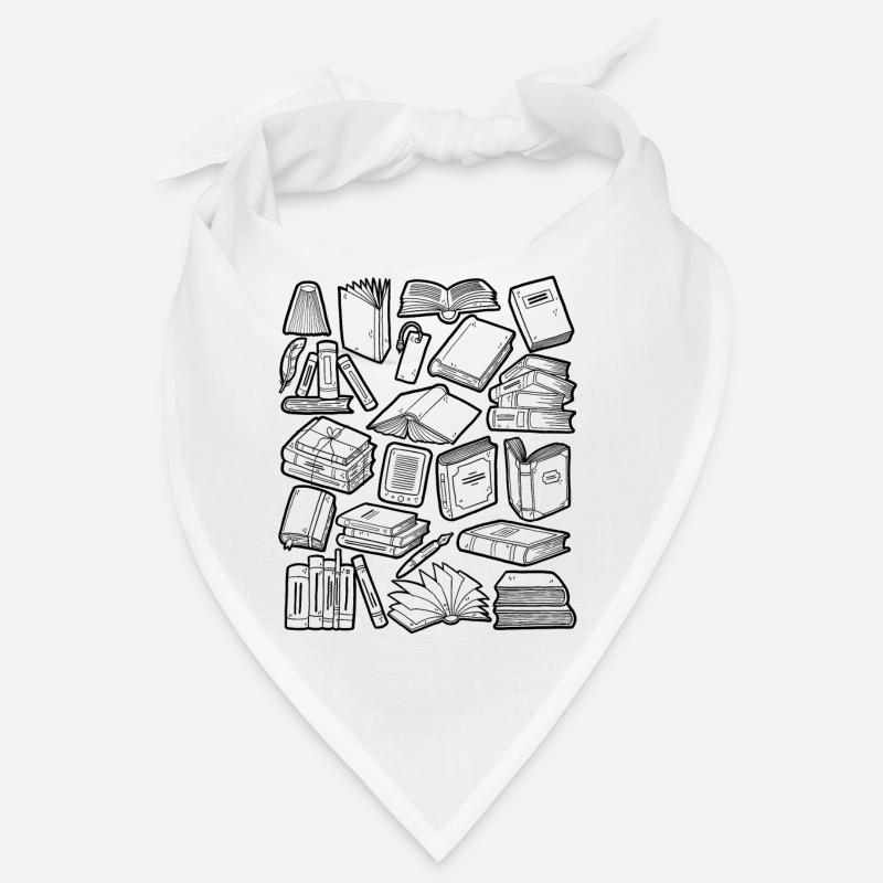 Bücher Doodle Bandana