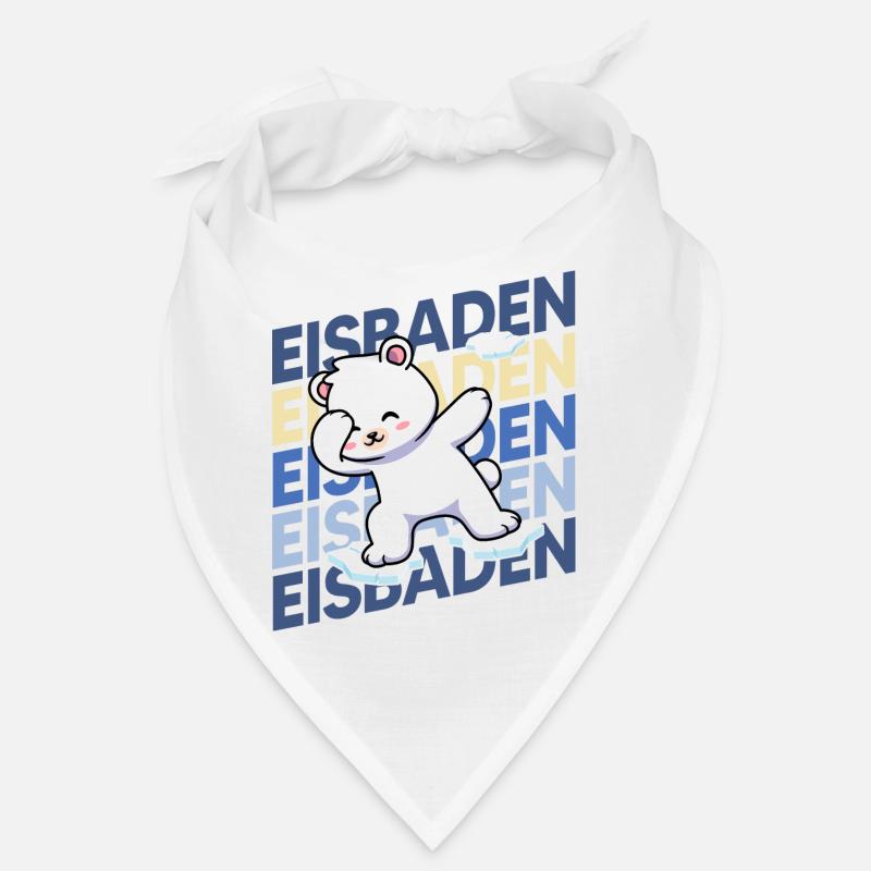 Eisbader coolest Eisbär beim Winterschwimmen Bandana