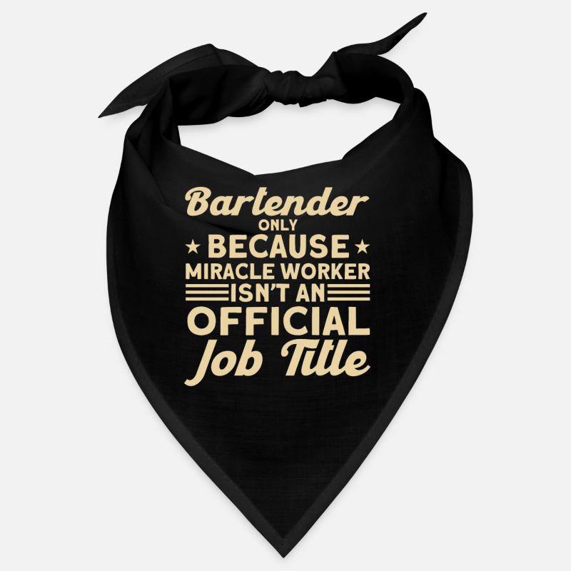 Bartender Gift Mixologist Saying Bar Bandana