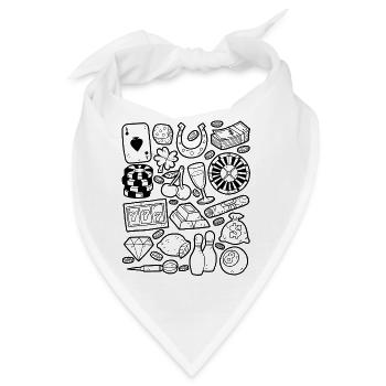 Casino - Bandana - Weiß - Vorne