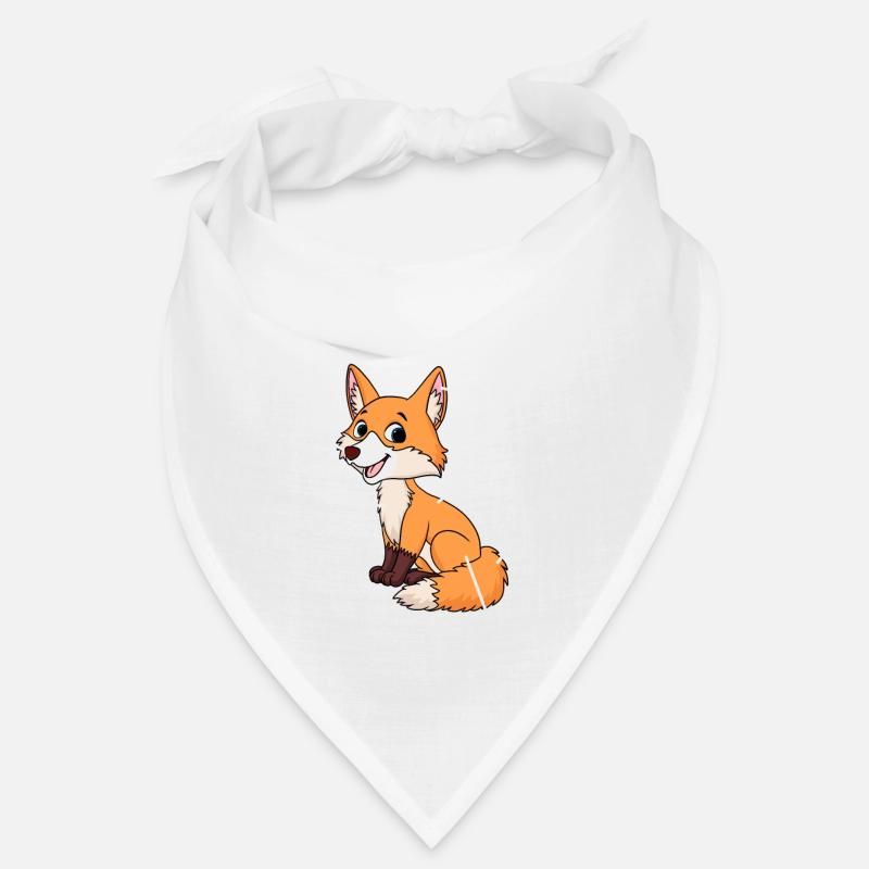 Anatomie eines Fuchses - Bandana - Weiß