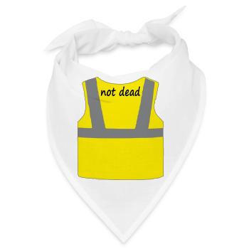 Gelbe Weste - Bandana - Weiß - Vorne