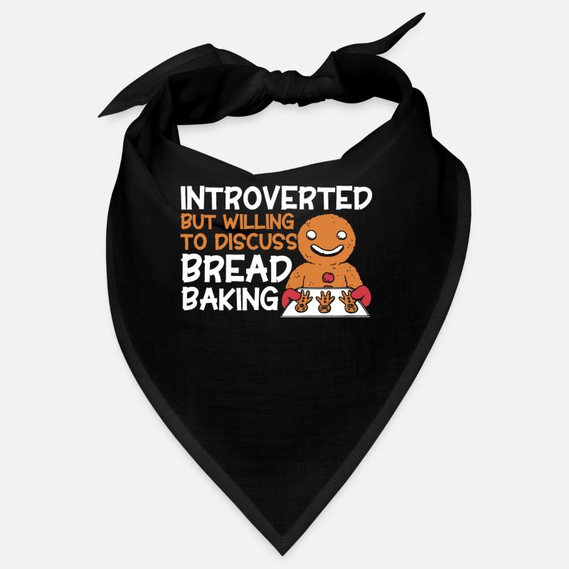 Brotbacken Geschenk Bäckerei Zitat Bäcker Bandana