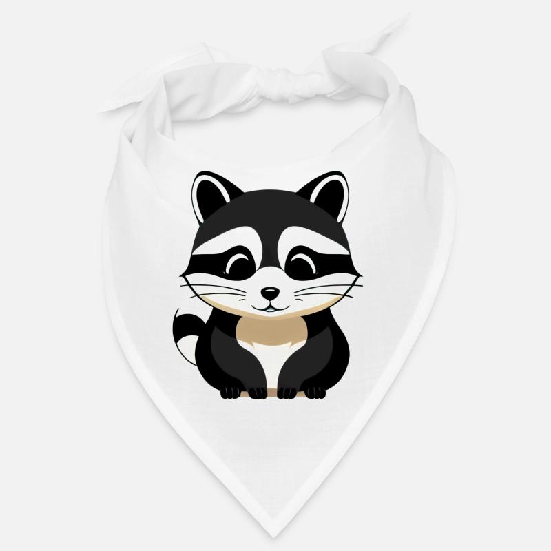 Waschbären süßer Cartoon Waschbär 33 Bandana