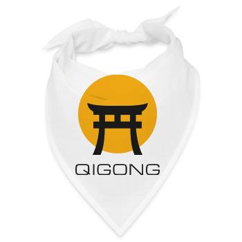 Qigong Torii Tor - Bandana - Weiß - Vorne