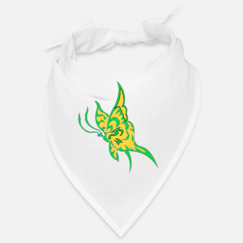 Or vert papillon de nuit Bandana