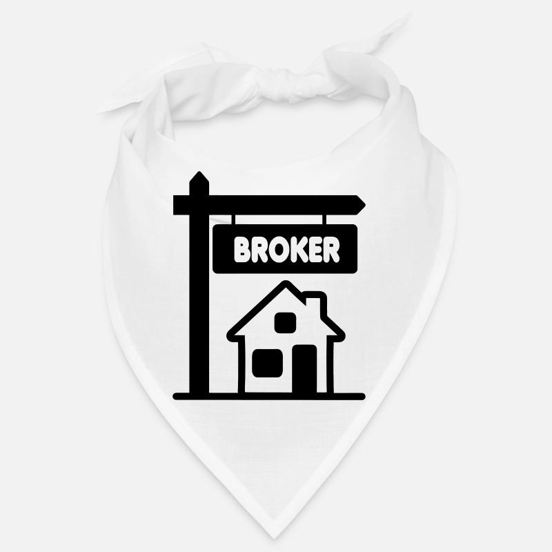 Broker mit Text BROKER Bandana