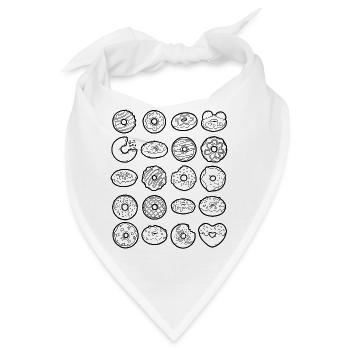 Donut Doodles Doughnut Streusel Süßigkeit - Bandana - Weiß - Vorne