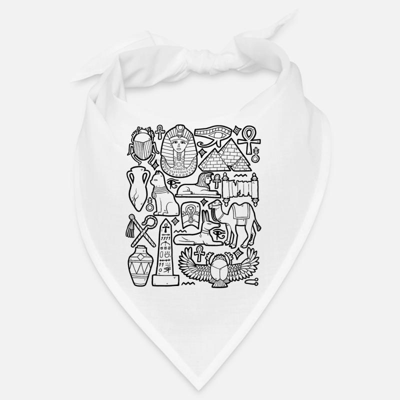 Ägypten Doodles Pyramide Pharao Sphinx Kairo Bandana