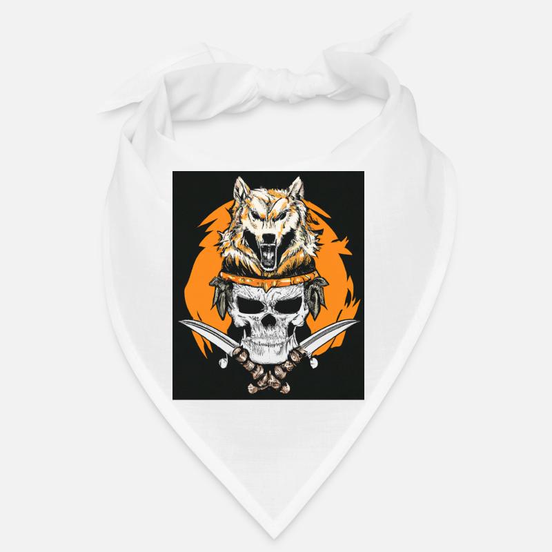 Vector Samurai Warrior Skull Mask Japon Bandana